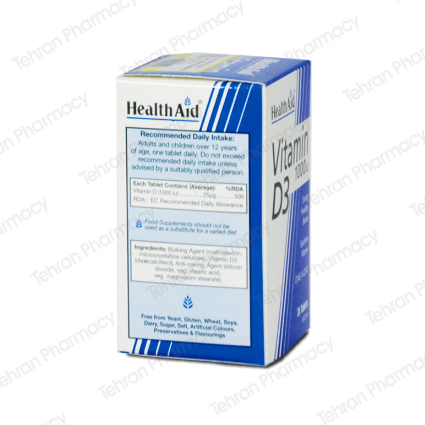 health aid vitaminD3 1000iu